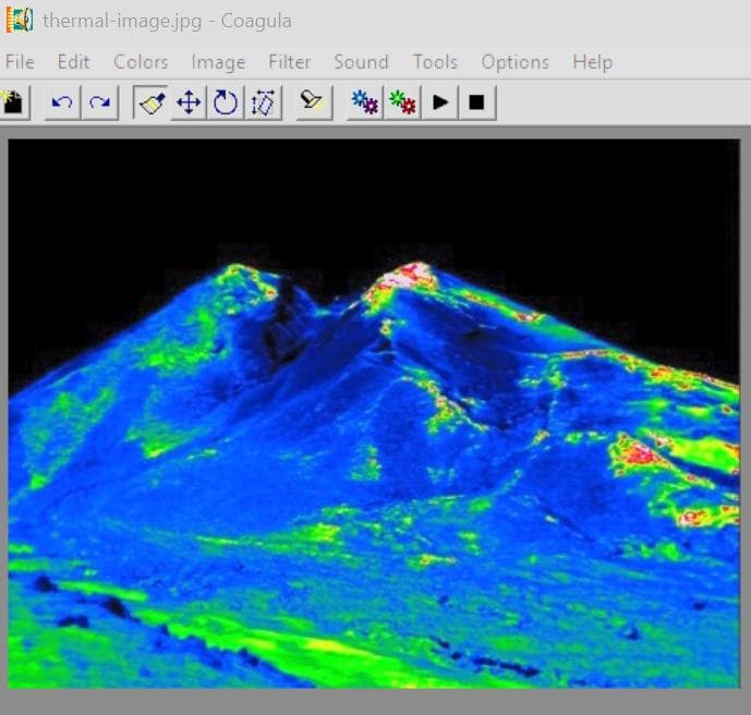 [Faked] terrain heat-map spectrogram