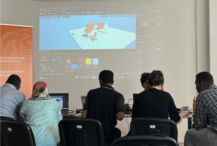 Students building in Unreal Engine