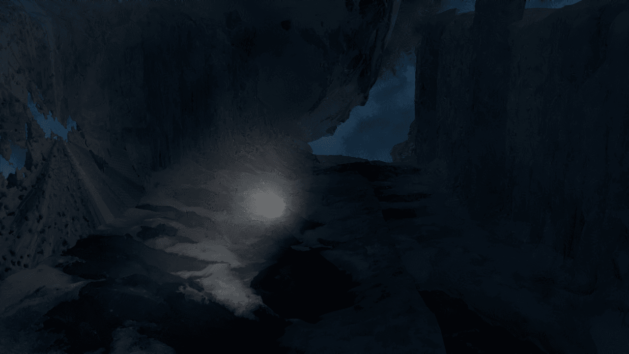 Cave light search in Cinema4D
