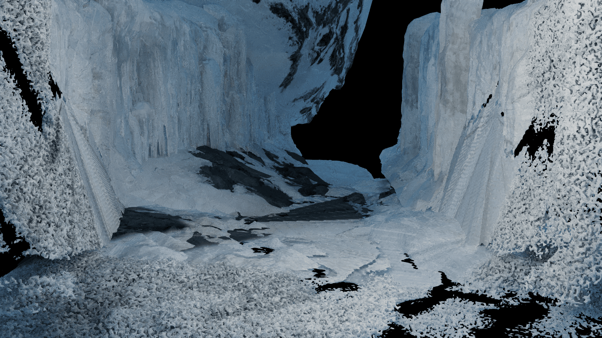 Disintegration exploration 1 in Cinema4D + Redshift (particle)
