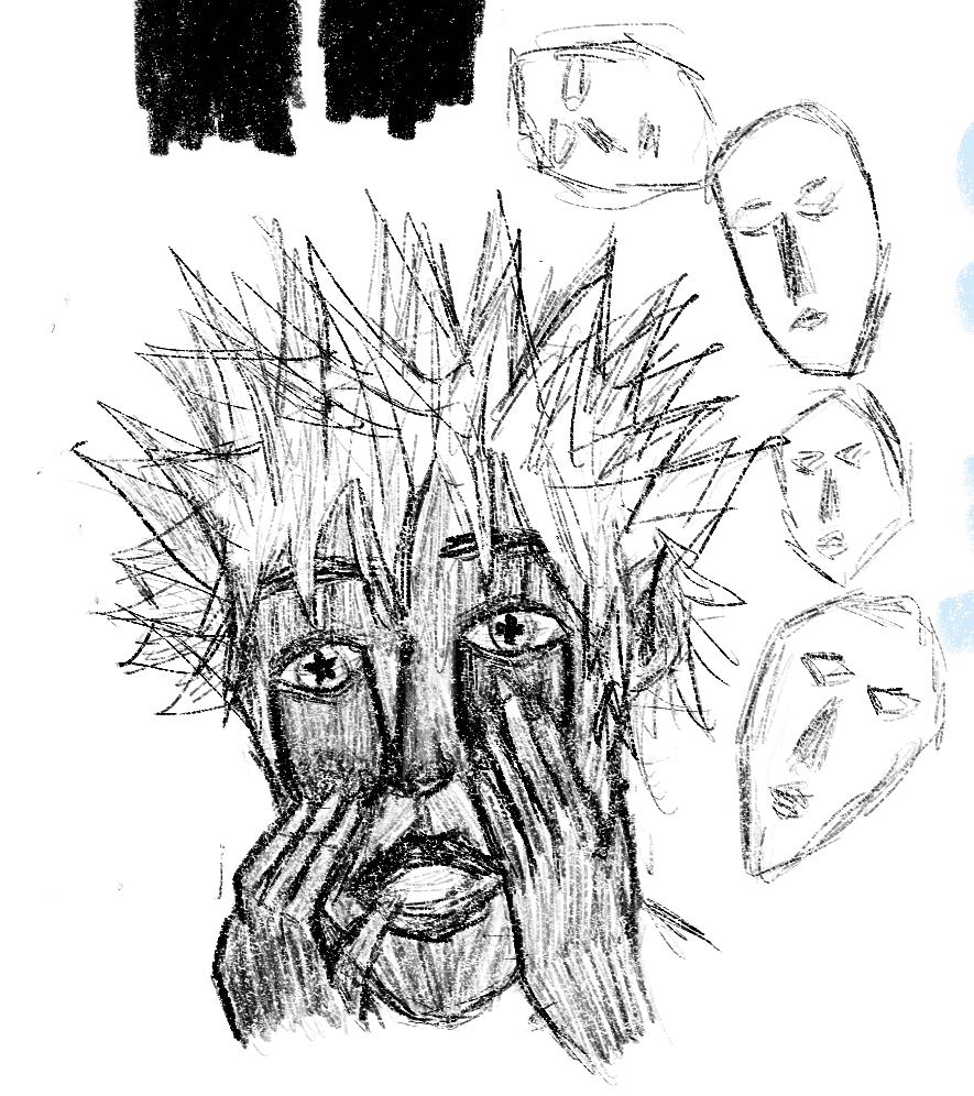 Conception sketches for a deleted scene