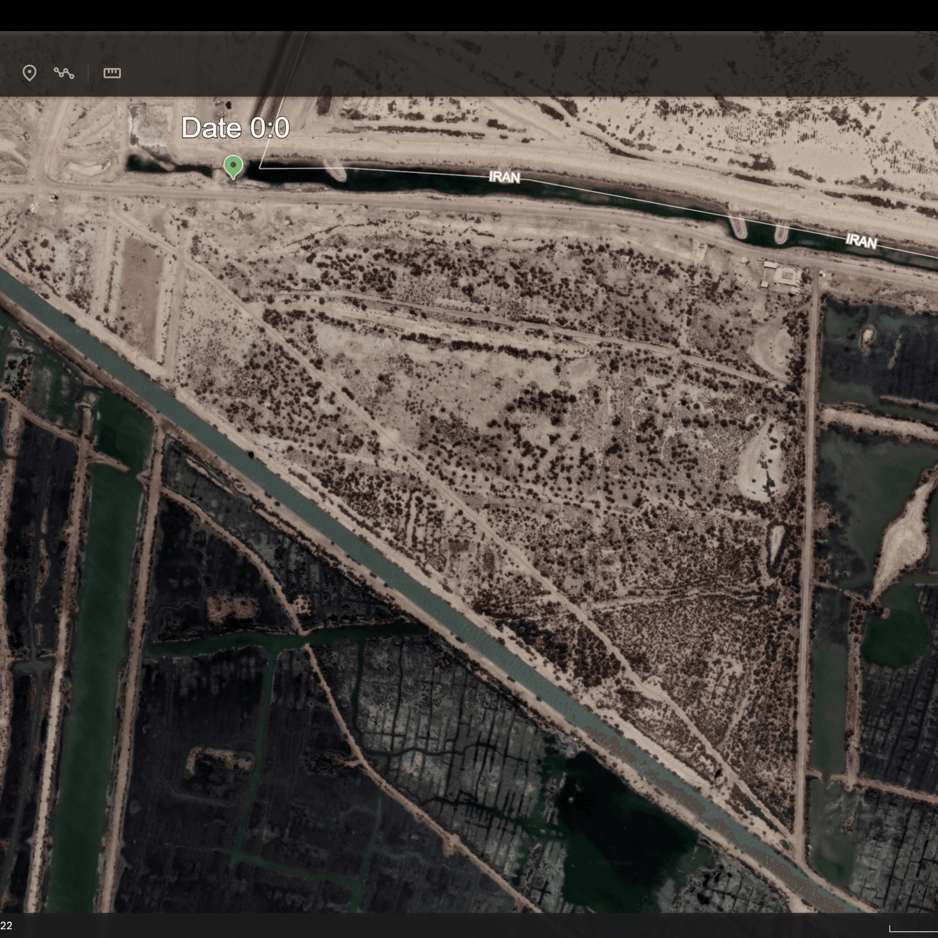 Satellite reference of the site