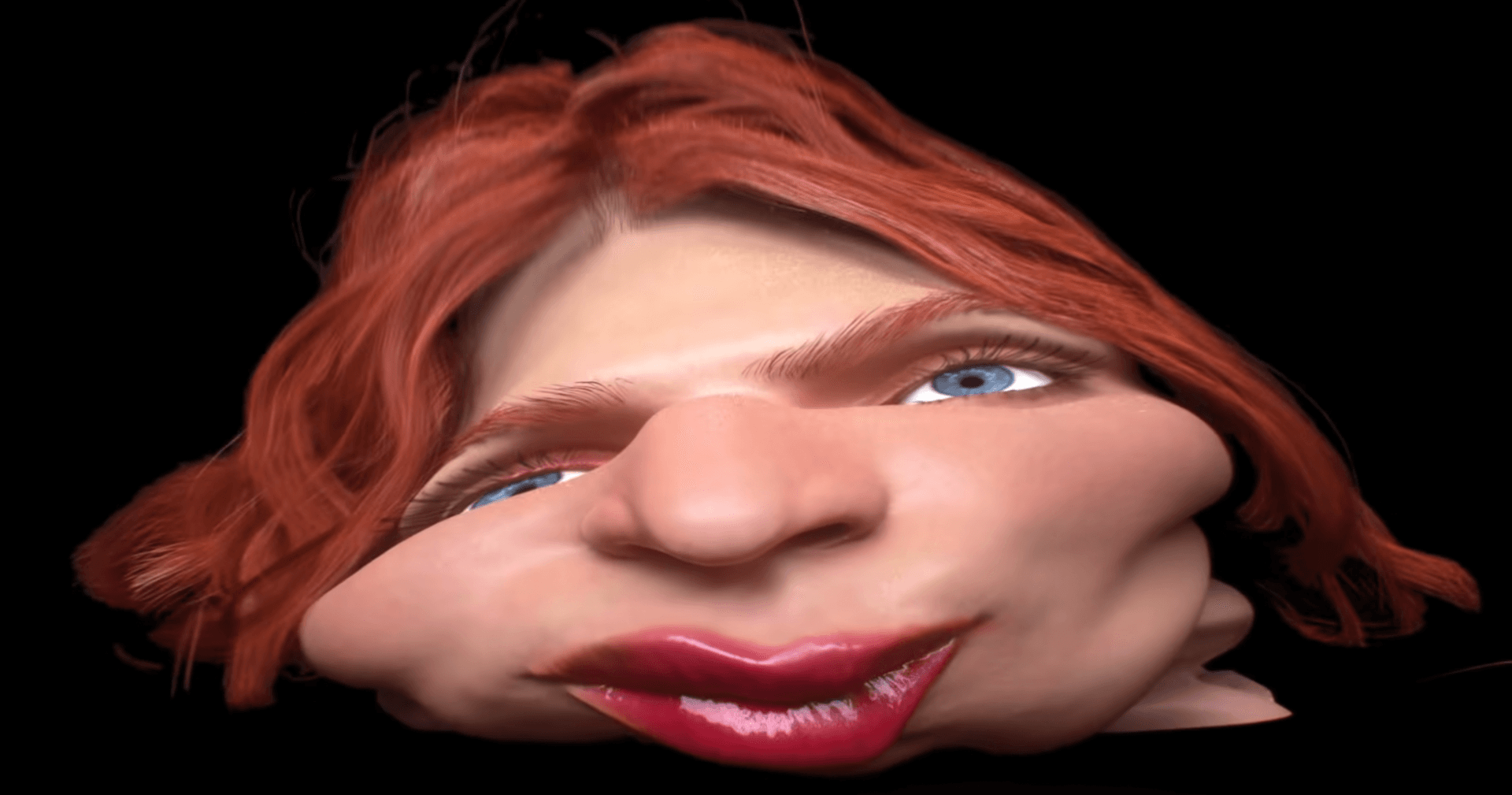 A still from the Faceshopping music video by SOPHIE