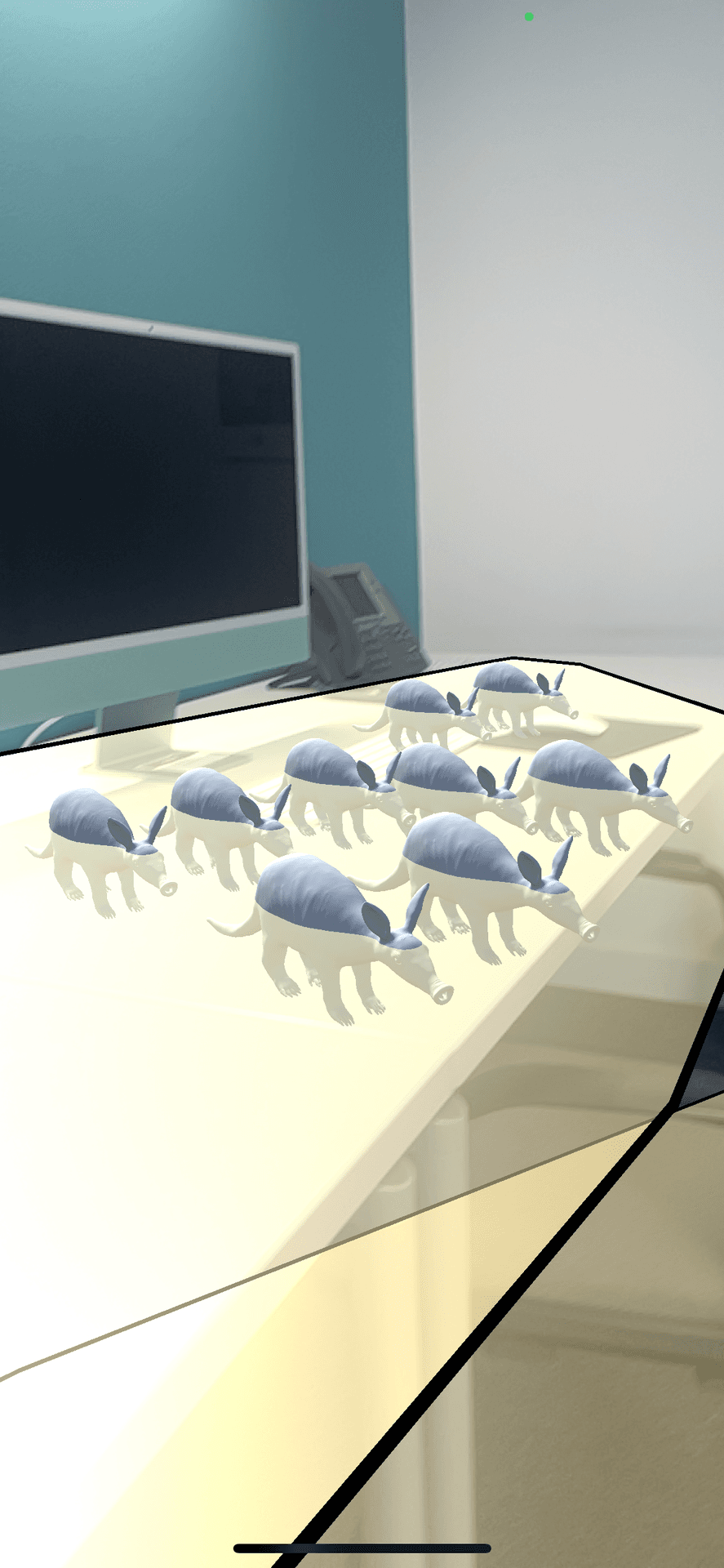 Work in progress shot while testing object instantiation on tap
