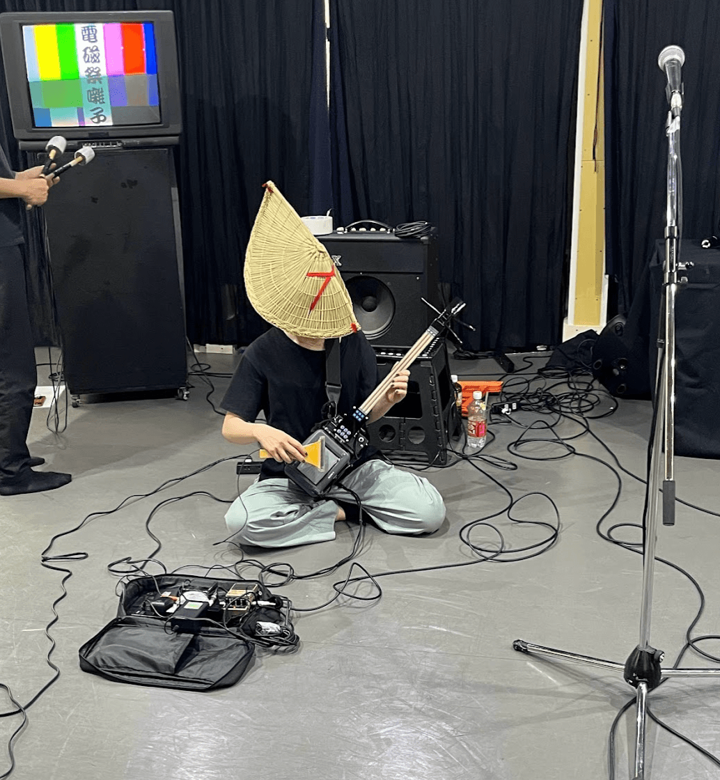 Us preparing for a Bon Odori performance at Fuji Rock