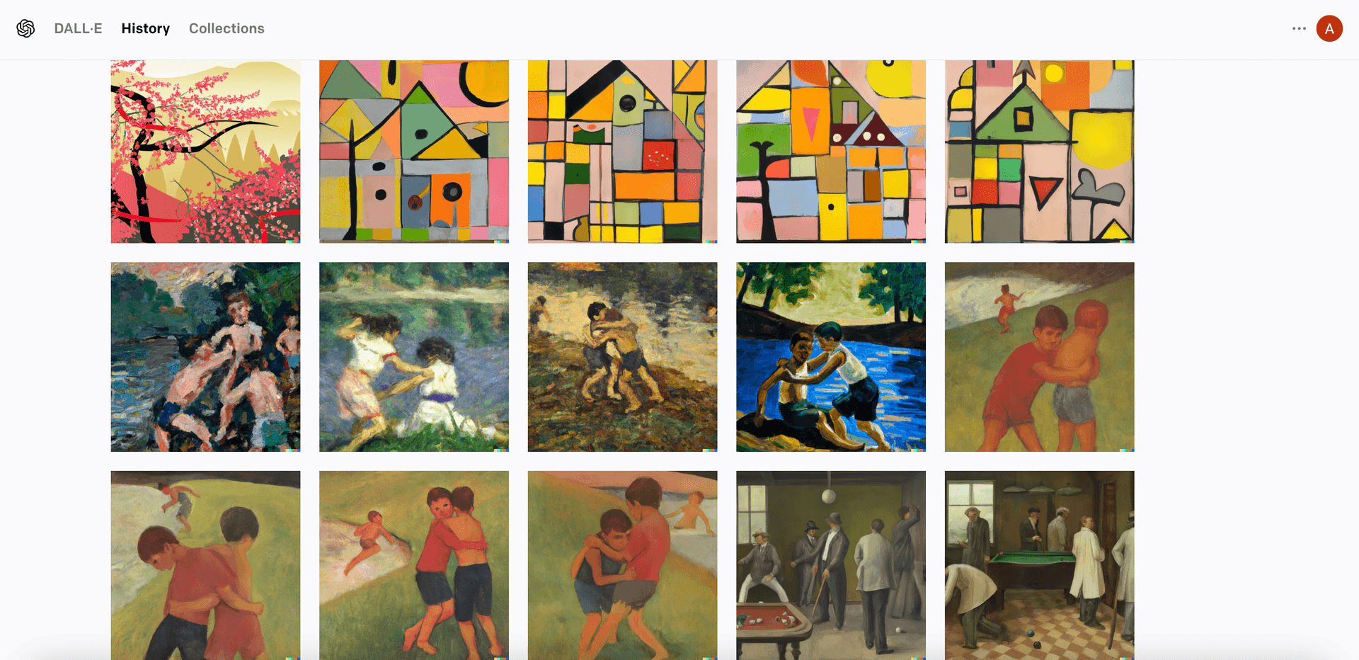 Renders by the AI