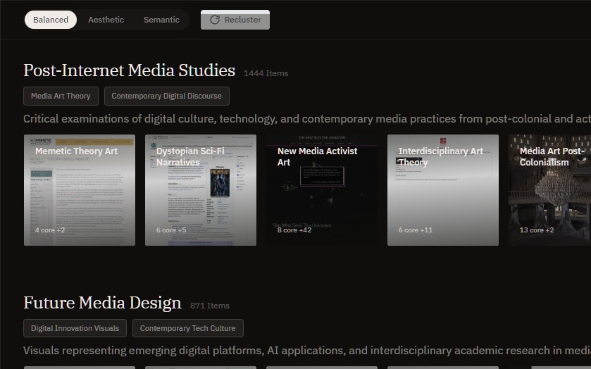 Balanced, Aesthetic, Semantic: the same library, three ways.