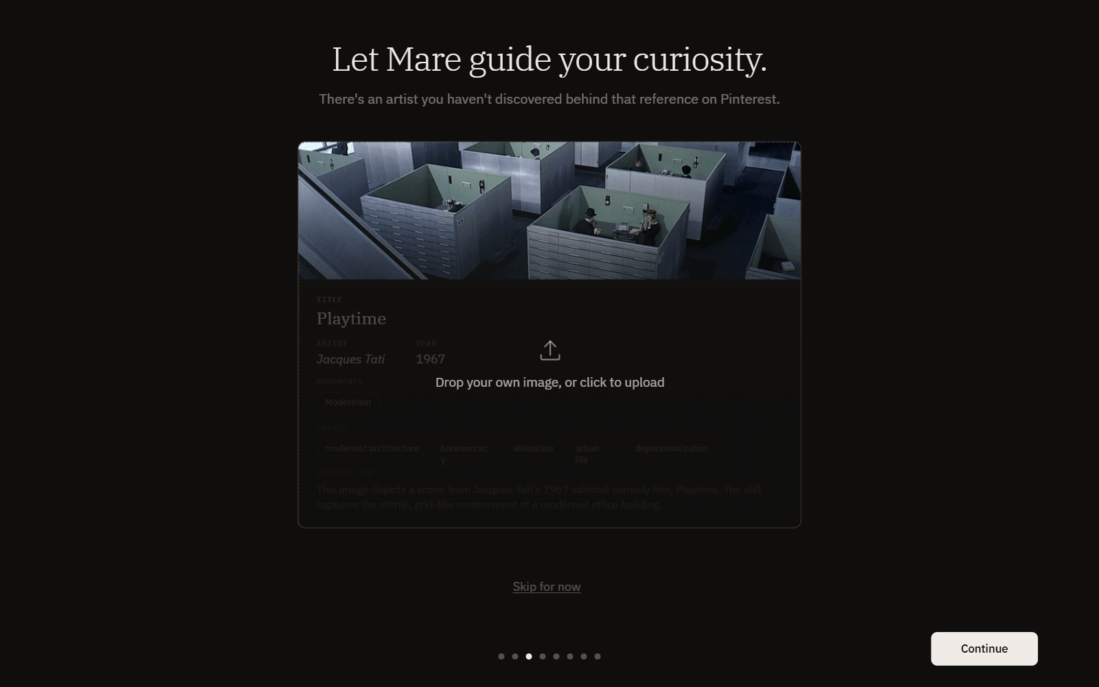 Let Mare guide your curiosity — the artist behind the image.