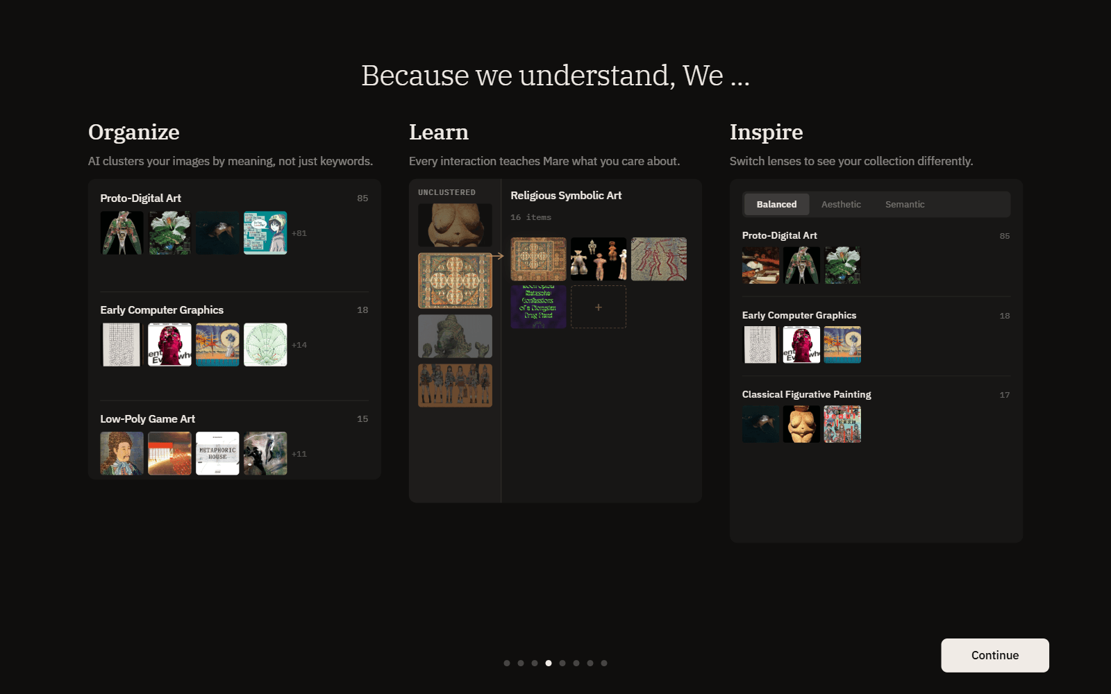 Because we understand: organize, learn, inspire.